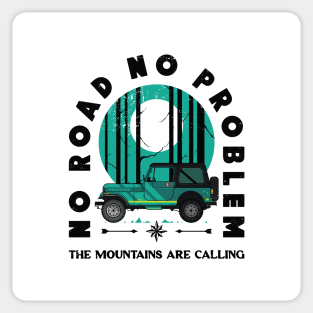 No Road No Problem Sticker